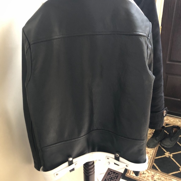 Real Leather Jacket "STRAIGHT TO HELL" - Size 36 - Picture 2 of 5